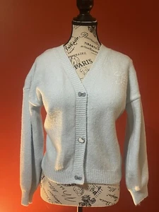 Hello Kitty Fuzzy Cardigan Sweater Girls or Womans - Picture 1 of 4