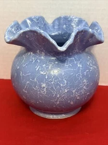 Vintage Model #2502 Shawnee Pottery Flower Pot Vase 6 Inches Cornflower Blue - Picture 1 of 4