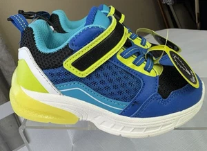 Tenis deportivos de espuma viscoelástica iluminados funcionan talla 8 niños fáciles de encender sin atar - Imagen 1 de 10