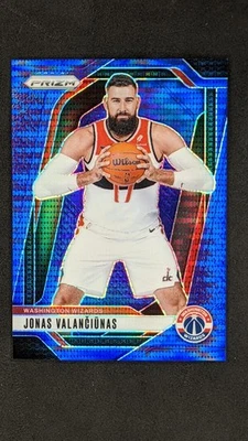 JONAS VALANCIUNAS 2024-25 Panini Prizm #76 Blue Pulsar Prizm /99 Wizards - Image 1 of 2