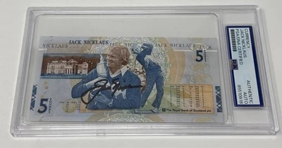Jack Nicklaus Signed 5 Pound Bank Note HOF Golfer Autograph PSA/DNA - Image 1 of 3