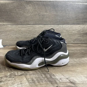 Nike Air Zoom Flight 96 317980-002 Men 10.5 Basketball Shoes Black White Sneaker - Picture 1 of 9