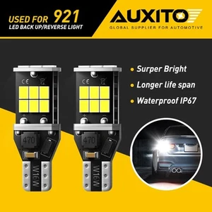 2X 921 AUXITO LED Bombilla Inversa Respaldo 912 6500K T15 Error Blanco Libre 15SMD - Imagen 1 de 12