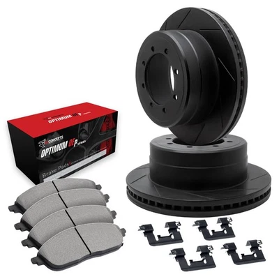 For Dodge D200 75-77 R1 Concepts WCUH1-40011 Slotted Front Brake Kit w 5000 Pads Foto 1 de 2