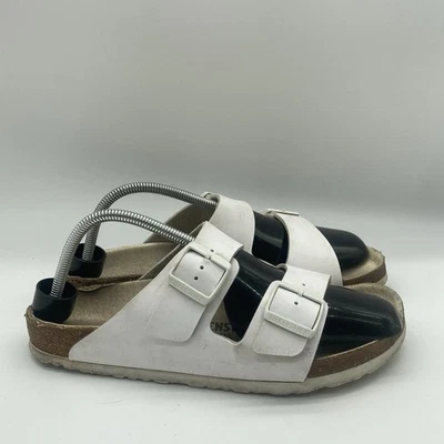 Women Size 42 10 US Birkenstock Arizona White Birko-Flor Regular Sandals Slip On - Image 1 of 4