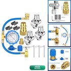 Mudder R134a Refrigerator Recharge Kit Bpv31 Bullet Piercing Valve, Hose
