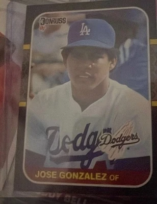 1987 Donruss - Jose Gonzalez #525 (RC) - Image 1 of 2