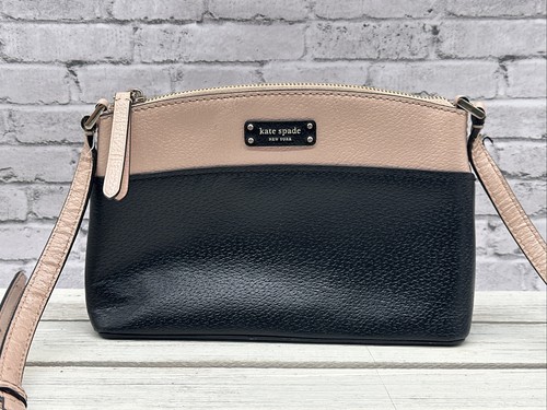 Borsa a tracolla Jeanne KATE SPADE New York rosa chiaro pelle nera 6x9x3