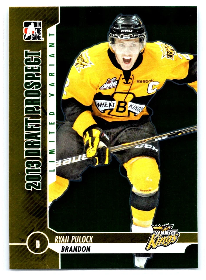 2012-13 In The Game Draft Ryan Pulock Rookie Emerald Parallel #/50 RC #37 - Image 1 of 2