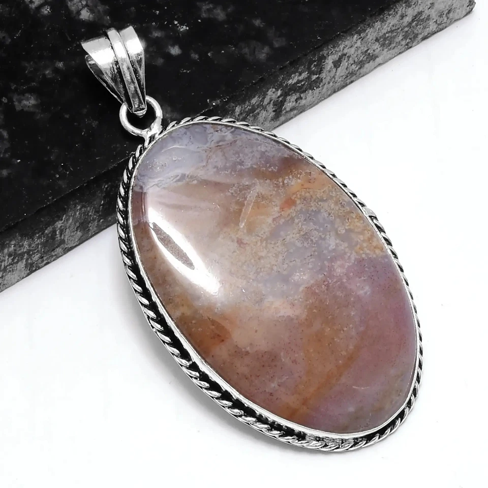 Solar Quartz Ethnic Handmade  Pendant Jewelry 2.8" P-960 - Изображение 1 из 1