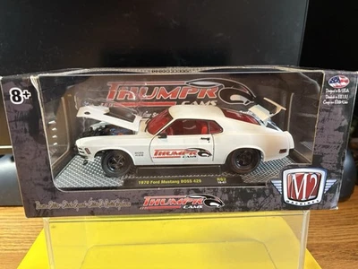 1970 FORD MUSTANG BOSS 429 THUMPER CAMS WHITE 1/24 M2 DIECAST RARE HTF - Image 1 of 4