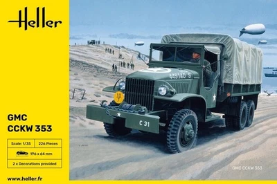 Ciężarówka GMC CCKW 353 - Heller 81121 skala 1/35 - Immagine 1 di 4