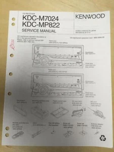 Kenwood Serviceanleitung für das KDC M7024 MP822 CD Autoradio mp - Bild 1 von 1