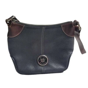 3029 Dooney and Bourke Black/Brown Shoulder Bag - Imagen 1 de 5