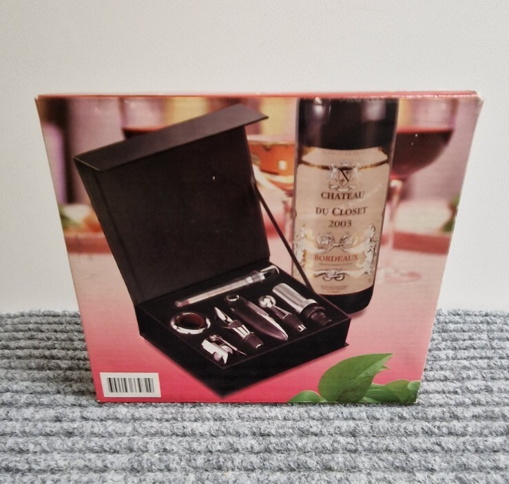 SET APRIBOTTIGLIE FABURO 9 PEZZI - Cavatappi Con Aeratore E Accessori Per Vino