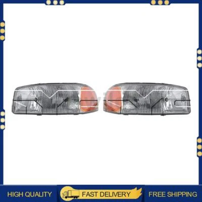 Conjunto de faros 2 piezas Tyc izquierda derecha para GMC Sierra 1500 1999 2000 2001 Foto 1 de 4