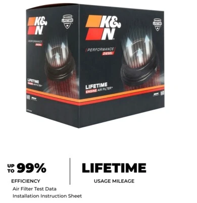 Filtro de aire de repuesto K&N Filters E-0787 para Dodge Ram 2500/3500 2010-2012 Foto 1 de 3