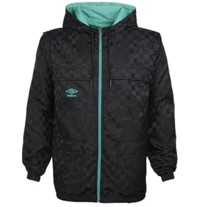 Umbro Youth Boys (8-20) Check 4-Way System Jacket, Black Beauty / Mint - Picture 1 of 8