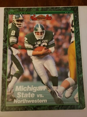 1988 Oct 15 Michigan State vs Northwestern Official Football Program (MH127) - Image 1 of 3