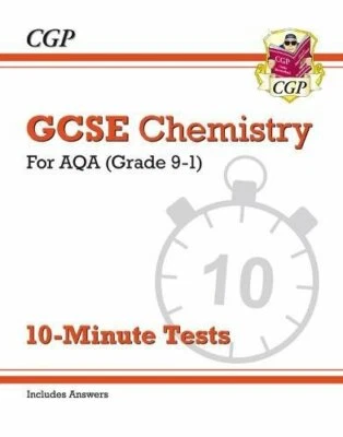 Grade 9-1 GCSE Chemistry: AQA 10-Minute Tests (with answers) (CG... by CGP Books - Image 1 of 2