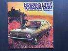 Holden's Little Torana 1300 Vintage 1974 Advertising Brochure