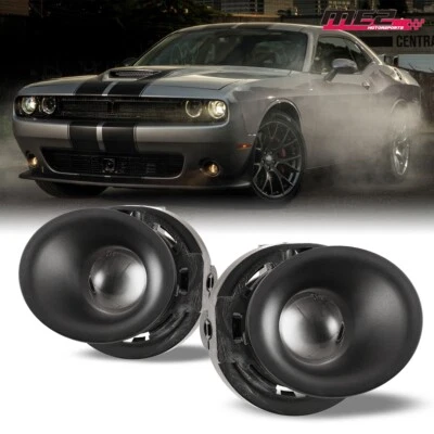 Fog Lights For 2015-23 Dodge Challenger Bumper Driving Lamps Wiring Switch Kits - Image 1 of 4