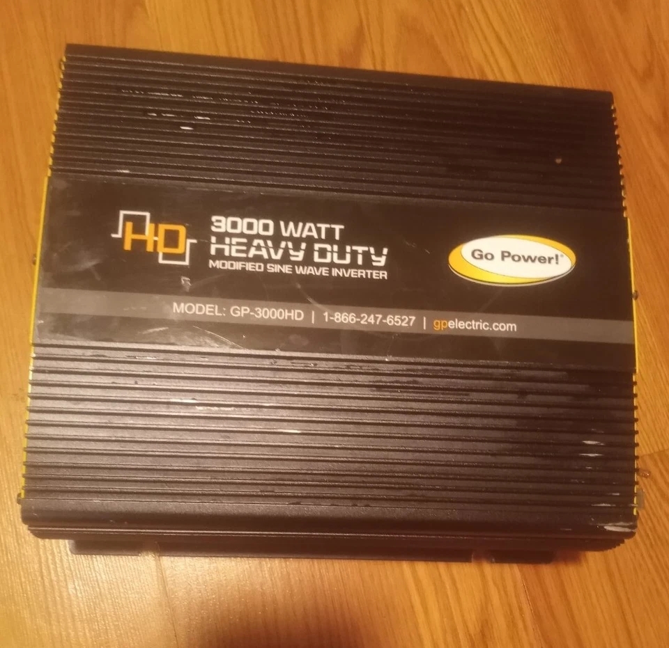 Inversor de onda sinusoidal modificado de alta resistencia GoPower 3000 vatios Foto 1 de 4