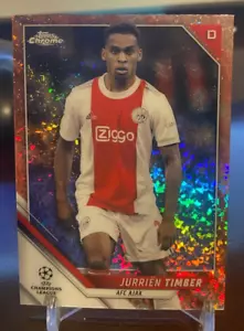 Jurrien Timber 2021-22 Topps Chrome UEFA UCL Mini Diamond Refractor #026/125 - Picture 1 of 1