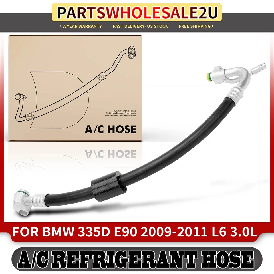 Nueva línea de succión de aire acondicionado para BMW 335d 2009 2010 2011 L6 3,0 L 64509209713 64509177035 Foto 1 de 4