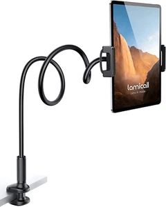 Gooseneck Tablet Mount Holder for Bed - Flexible Tablet Arm Clamp, Bed Stand Co - Picture 1 of 7