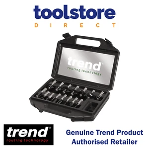 Trend Tools SET/SS9X1/2TC Trend 15 pezzi 1/2" gambo Tct set di taglierine per router - Foto 1 di 10