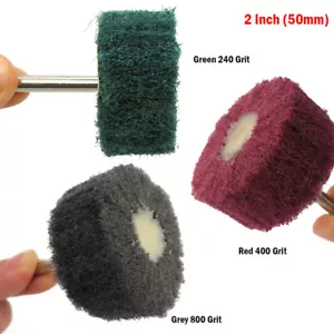 2 Inch Abrasive Polishing Buffing Wheel 50mm Dia Scouring Pad Grinding Head - Picture 1 of 6