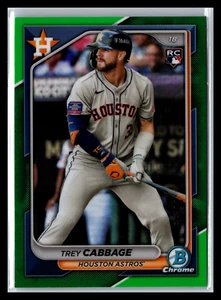 Bowman Chrome 2024 - #100 Trey Cabbage - refractor verde 35/99 (RC) - Imagen 1 de 2