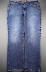 Pantalones de mezclilla para hombre Seven7 de ajuste recto elásticos 5 bolsillos lavado medio talla 40x32 (MSR 40x31) - Imagen 1 de 12