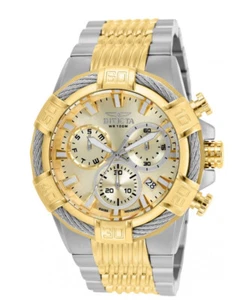 Invicta Bolt 25864 Men's 51mm Two Tone Chronograph Stainless Steel Watch NO BOX - Picture 1 of 1