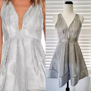 Asilio Evil Twin Silver Grey Mesh Dress - New - S - $365 - Picture 1 of 11