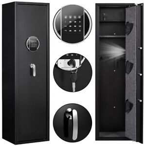 Biometric/Digital Gun Safe, Quick Access Rifle Safe for 5 Rifles and 5 Pistols