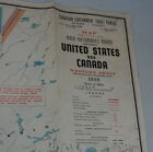 Map Canadian Government Travel Map, US and Canada Main Roads 1949  (LOC H2)