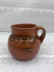 Terra Cotta Mexico Pottery Mug Handmade 16oz Mug Handpainted  - Picture 1 of 8