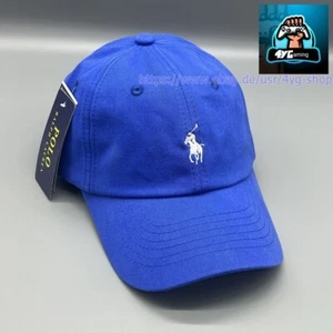 Ralph Lauren Polo Cap Blau mit Etikett Baumwollchino NEU! Verstelltbar! - Bild 1 von 4