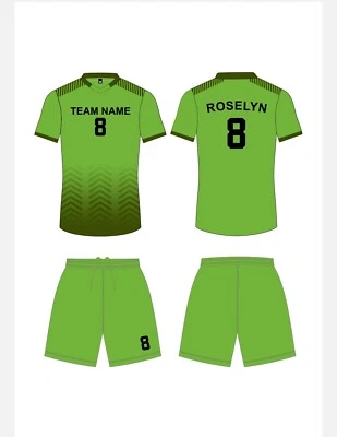 定制足球制服升华球衣和短裤套装带袜(12 件套) — 第 1/4 张图片