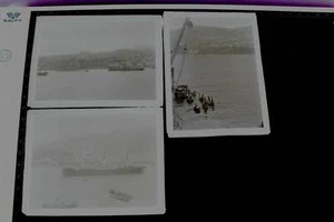 drei tolle alte Glasnegative - Hafen Panzerschiff , Dampfschiff 1900-1920 ?? - Bild 1 von 1