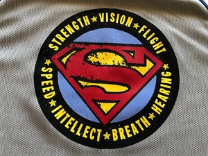 Superman The Man Of Steel DC WB Boys Shirt Grey Strength Long Sleeve 14-16 NEW - Picture 1 of 11