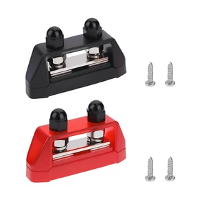 2Pcs M8 Dual Stud Bus Bars 5/16" Power Distribution Block Dual Power Stud Busbar - Picture 1 of 7
