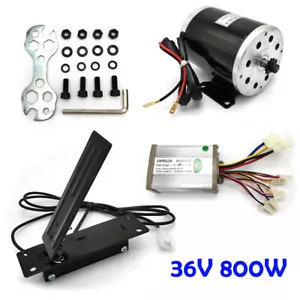 36V Bürstenmotor Brush Motor DC 800W Steuergerät Pedal Für Gokart Elektrofahrrad - Bild 1 von 11