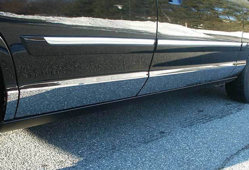 FITS MERCURY GRAND MARQUIS 1992-2011 STAINLESS STEEL CHROME ROCKER PANEL 8PCS - Image 1 of 1