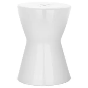 SAFAVIEH Garden Stool 17" H X 13" W, Plastic Frame Weather Resistant In White - Picture 1 of 3