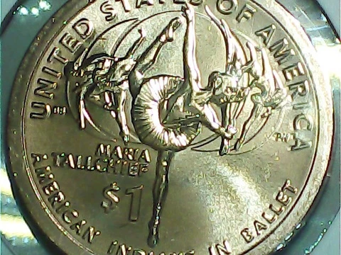 2023 P & D $1 Sacagawea MARIA TALLCHIEF AWQ American Women Prima Ballerina 2coin Cover