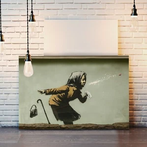 BANKSY ACHOO SNEEZE CANVAS STREET WALL ART GRAFFITI PRINT ARTWORK - NEW - Picture 1 of 9