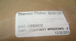 Muestra Thermo Científica Compart Windows Opción P/N 840-096900 - Imagen 1 de 2